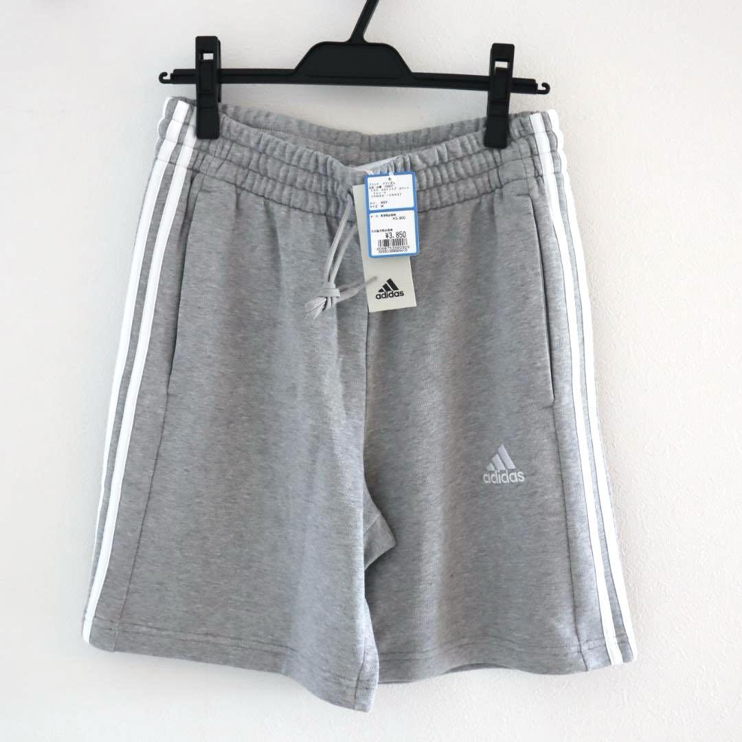 adidas グレー スウェット ショートパンツ ハーフパンツ Mサイズ