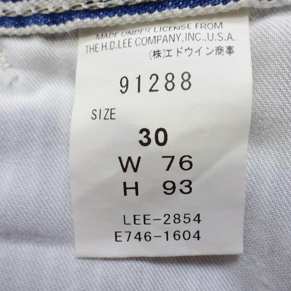 Lee　ペインターパンツ　W77cm　ルーズフィットデニム　ヒッコリー柄
