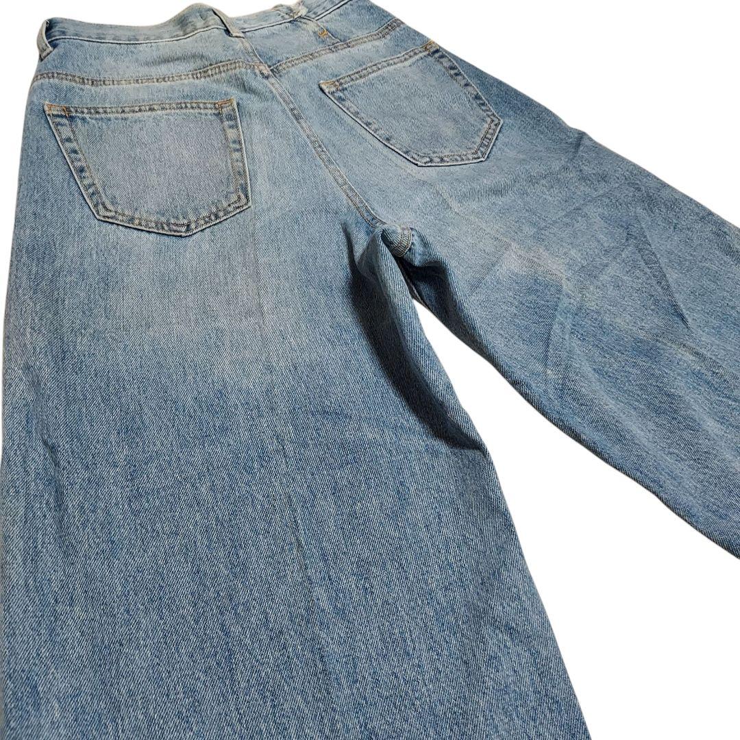 【moussy】CROSS WAIST WIDE STRAIGHT 2サイズ