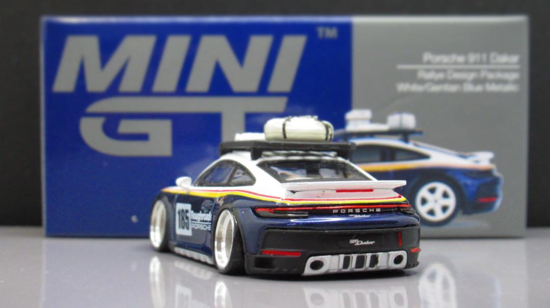 ☆MINIGT 1/64 改 深リム☆ポルシェ 911 ダカールラリー☆