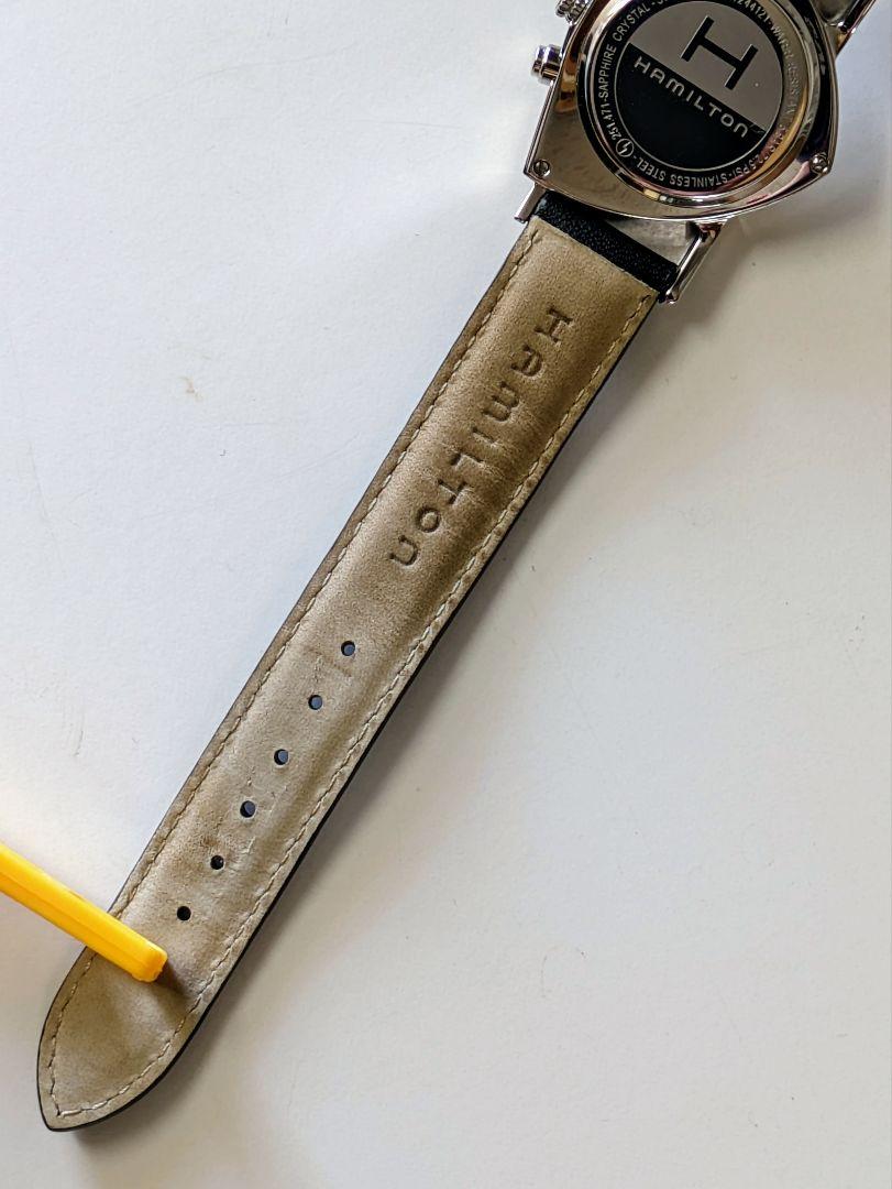 【定価15万6200円】ハミルトン　ベンチュラ　レザーベルト　H244121