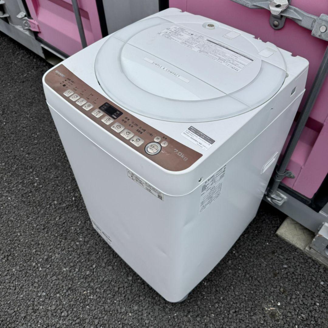 【604】2020年製　シャープ　洗濯機　7KG 送料取付無料 604】2020年製 シャープ 洗濯機 7KG 送料取付無料