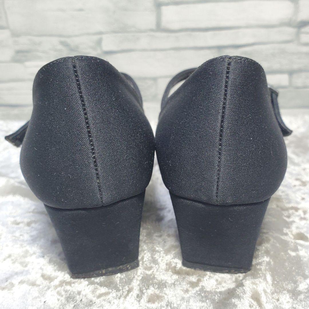 美品】✨Max Mara 22cm パンプス 黒 ブラック ストラップ 35