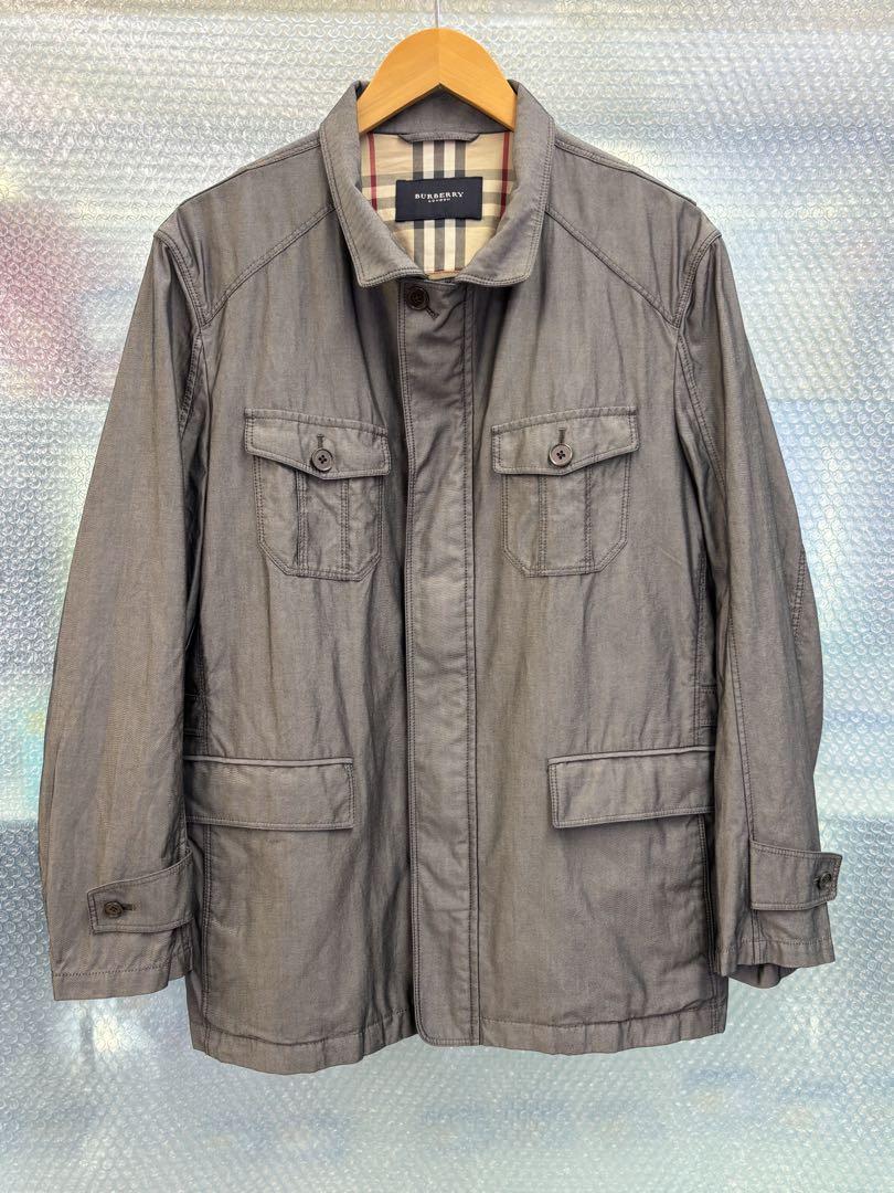 BURBERRY LONDON グレー ミリタリージャケットメンズ L