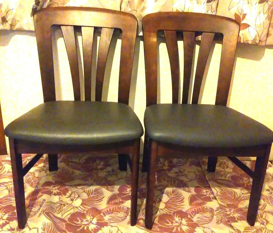 美品◎【karimoku】カリモク ダイニングチェア 2脚セット 木製モダン