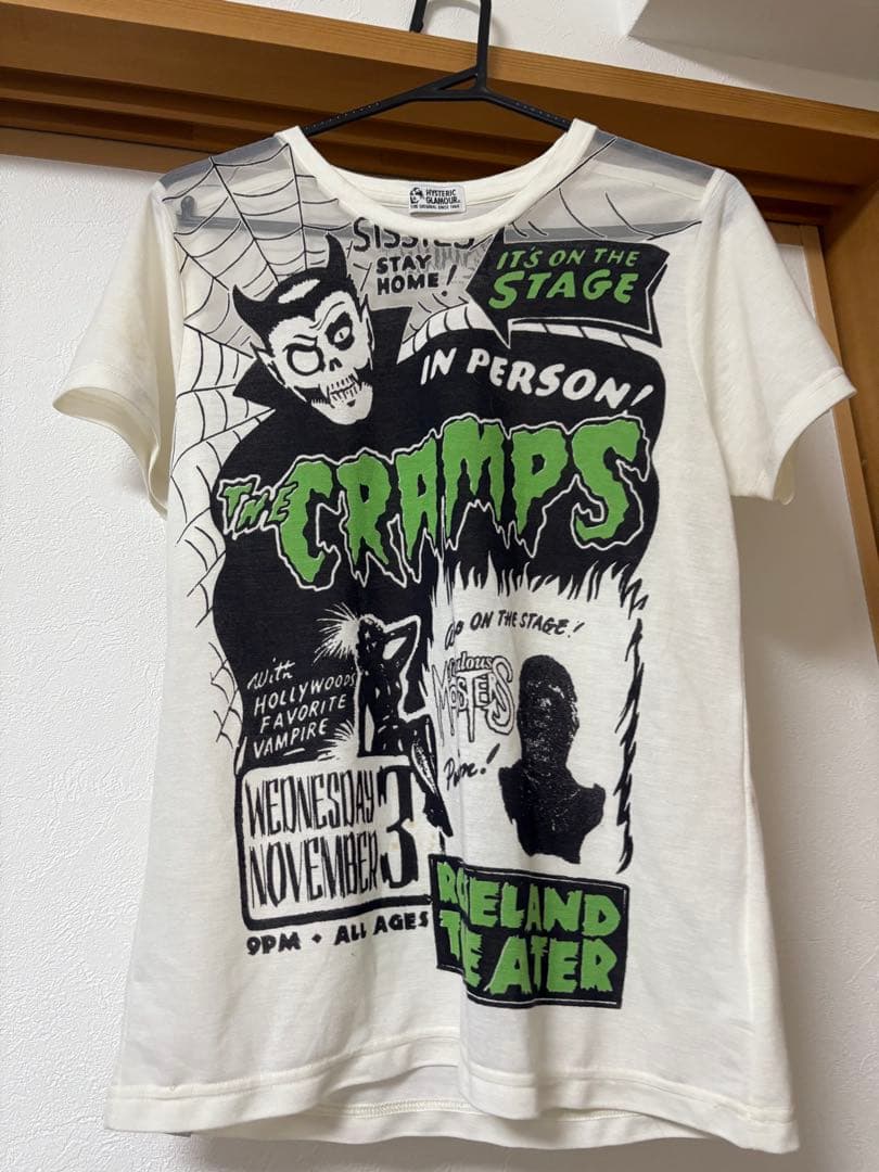 HYSTERIC GLAMOUR The Cramps TシャツFREE SIZE・Hysteric Glamour