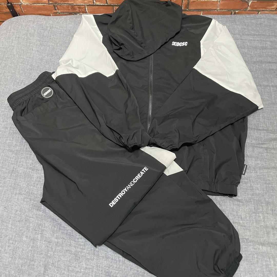 DC SHOES セットアップ ナイロンフーディージャケット ナイロンパンツ M