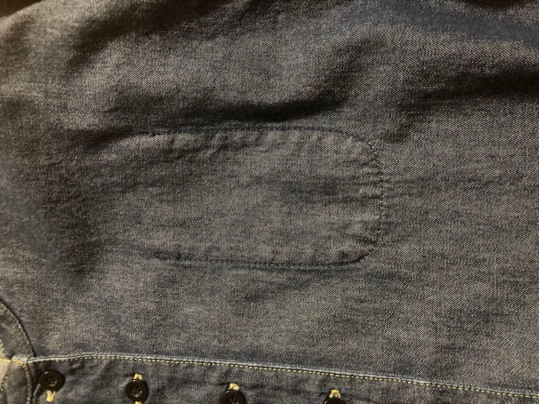 ライトオンスデニム スタンドシャツジャケット