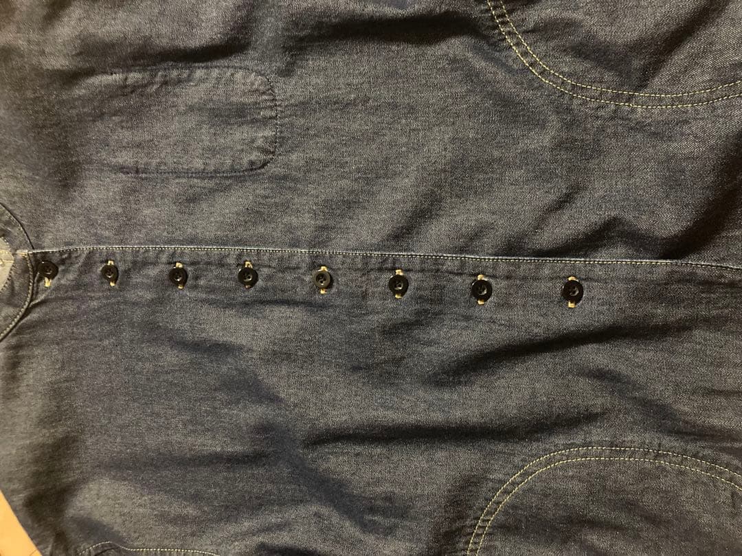 ライトオンスデニム スタンドシャツジャケット