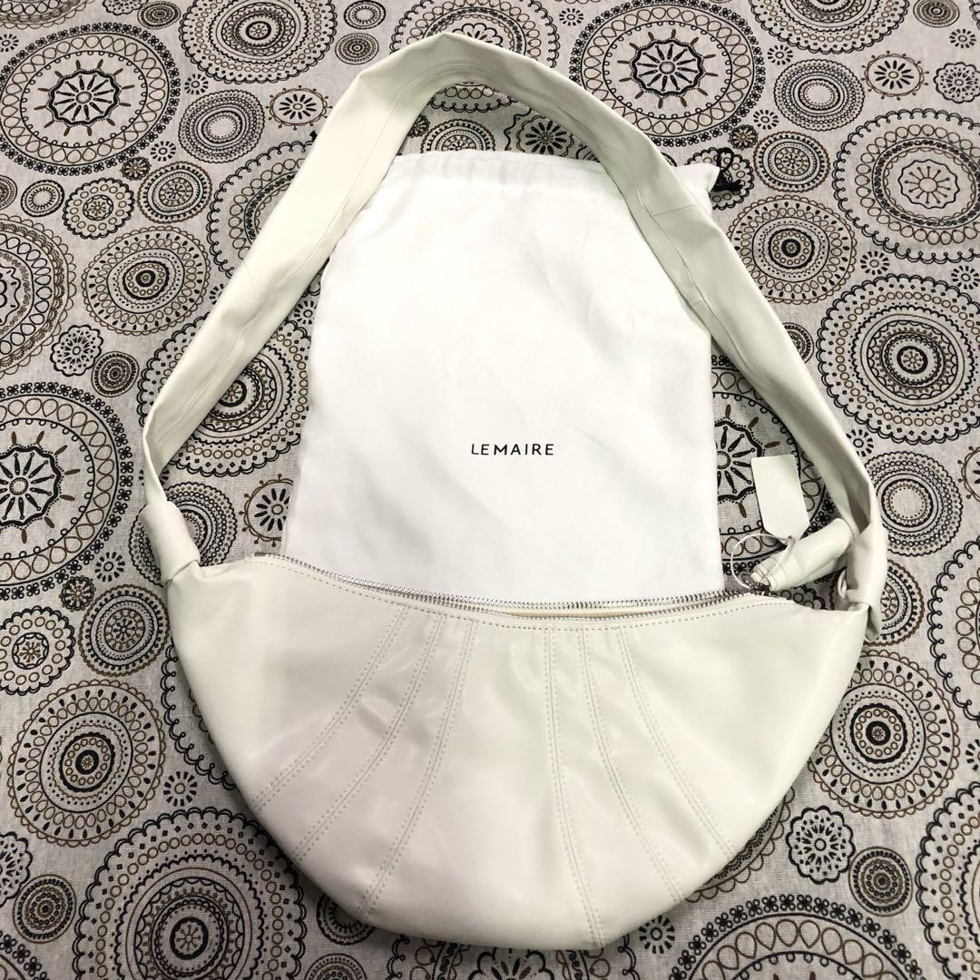 LEMAIRE Croissant Bag レザー ホワイト S