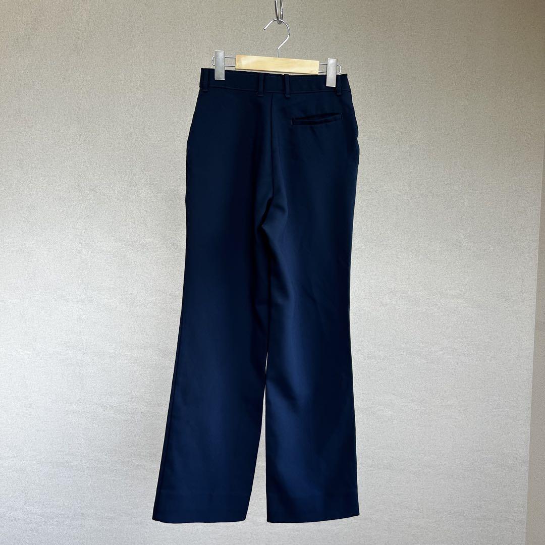 ファッション好きが選ぶ人気ブランドランキング 70s USA古着 ネイビー フレアスラックスパンツ 紺色 vintage パンツ