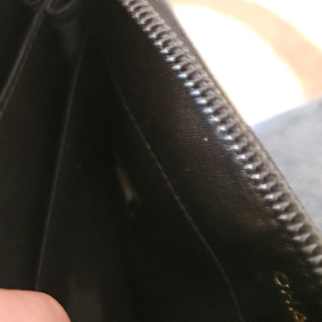 CHANEL ブラックレザー 長財布