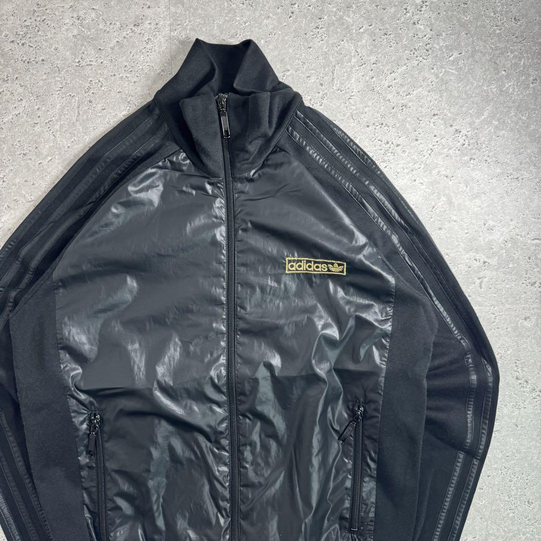 【希少】adidas 00s トラックジャケット ナイロン 切り替え ブラック
