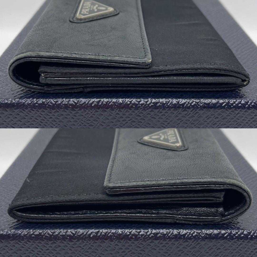 【美品】プラダ サフィアーノレザー テスートナイロン コインケース 黒 【美品】プラダ サフィアーノレザー テスートナイロン コインケース 黒