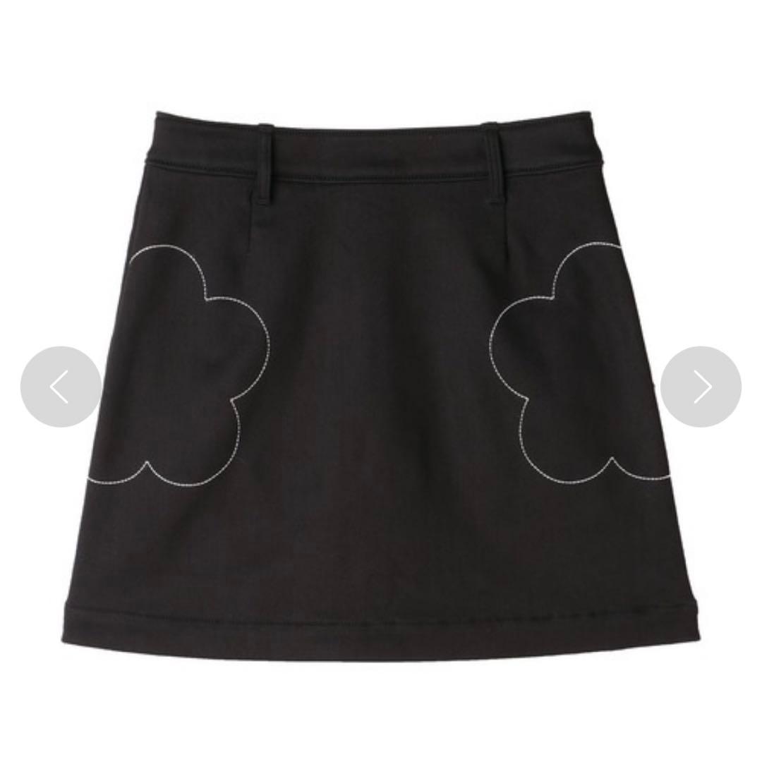 MARY QUANT デイジーステッチMINIスカート ブラック