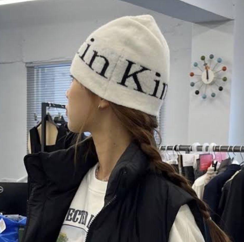 matin kim モヘア　ビーニー 楽天市場】Matin Kim ニット帽 マーティンキム LOGO JACQUARD