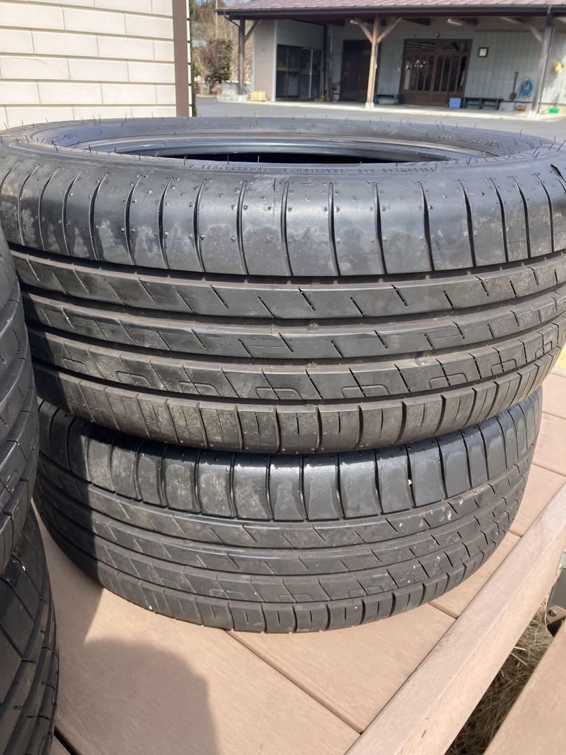 ノーマルタイヤ　225/55R17 97W ９分山　2本②