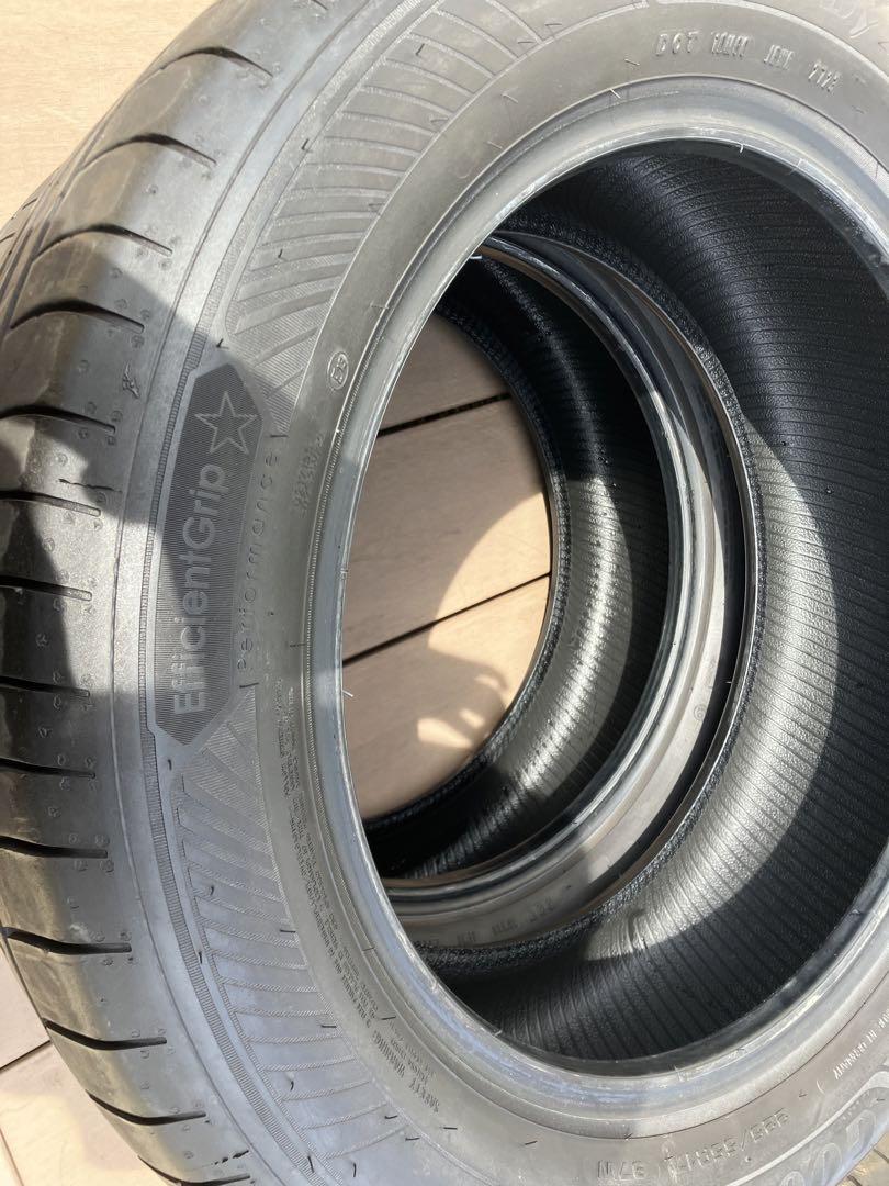 ノーマルタイヤ　225/55R17 97W ９分山　2本②