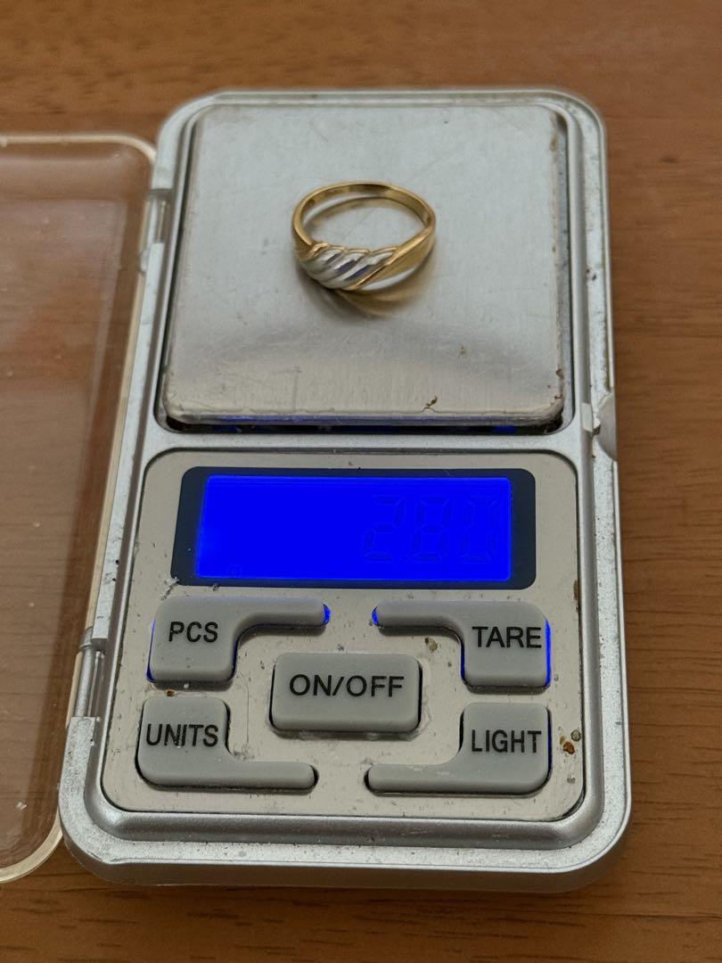 Pt900 K18 指輪