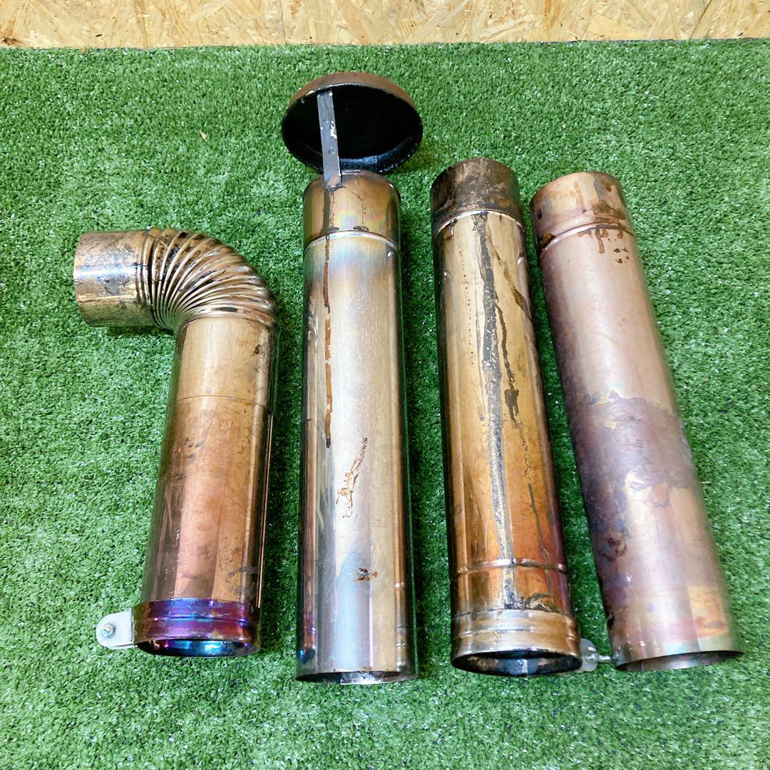 OGAWA ちびストーブⅢ 延長煙突　煙突ガード付き