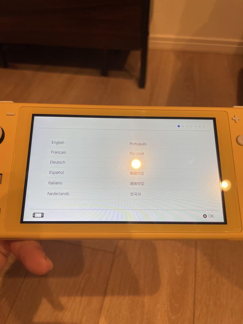 ジャンク品 Nintendo Switch Liteイエロー本体+ACアダプター