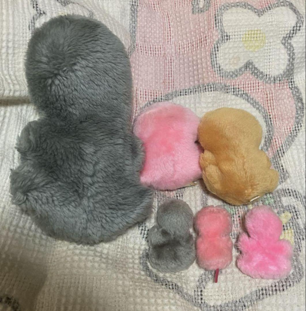 昭和レトロ ヴィンテージ デーキン DAKIN カバ ぬいぐるみ 6こ
