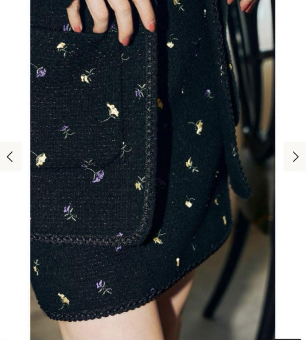 新品未使用タグ付き joieve kirakira tweed skirt