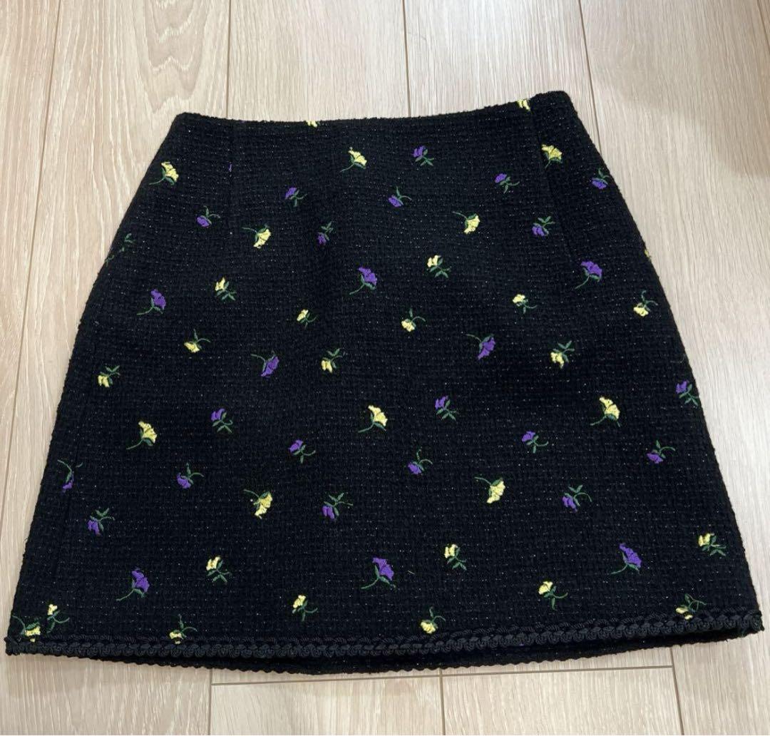 新品未使用タグ付き joieve kirakira tweed skirt