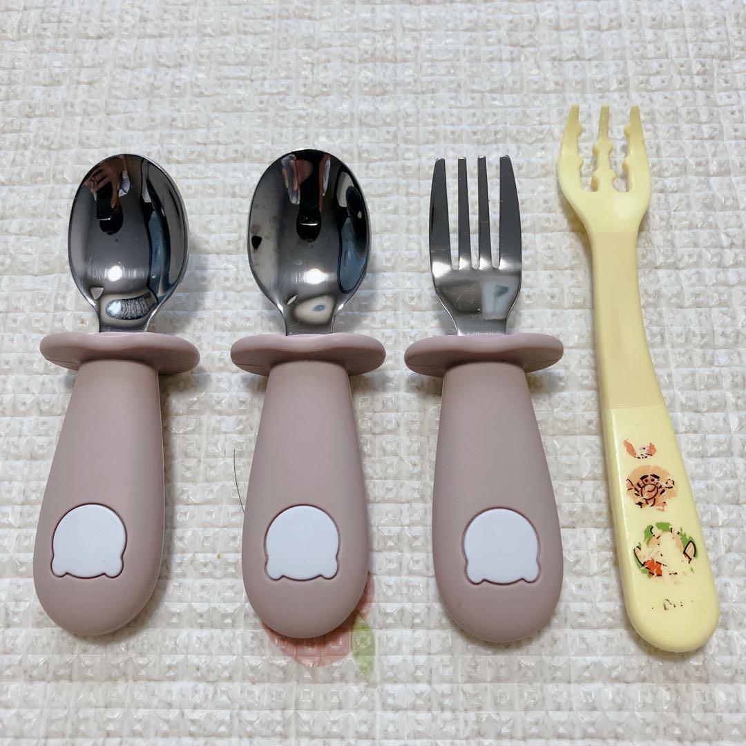 キッズカトラリー 離乳食 スプーンフォーク 食洗機対応 子供赤ちゃん 握りやすい