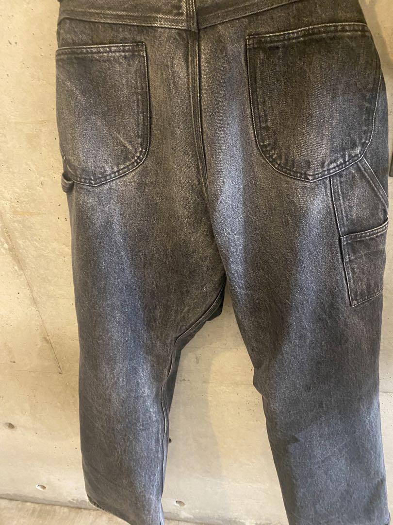 AURALEE 24AW DENIM PAINTER PANTS 4 黒 Auralee 24Aw Denim Painter Pants Black 4 | eBay