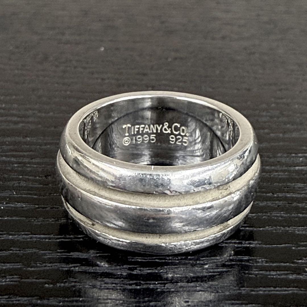 【ネット限定】 ティファニー サイズ9.5号 シルバー925 グルーブドリング 指輪 アクセサリー