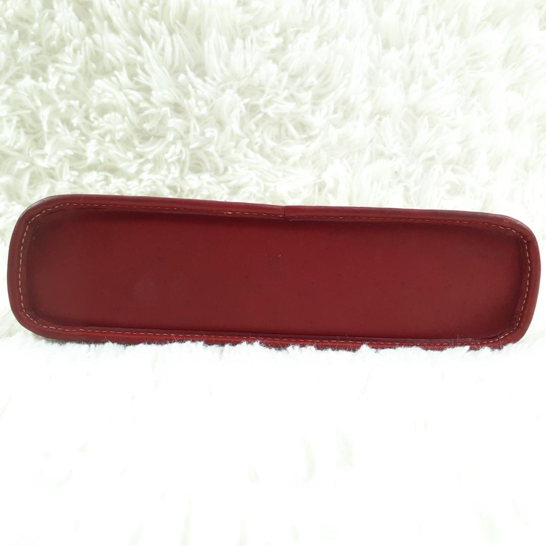 美品◎OLD COACH 6115 ハンドバッグ キャンバス レザー 赤 90s