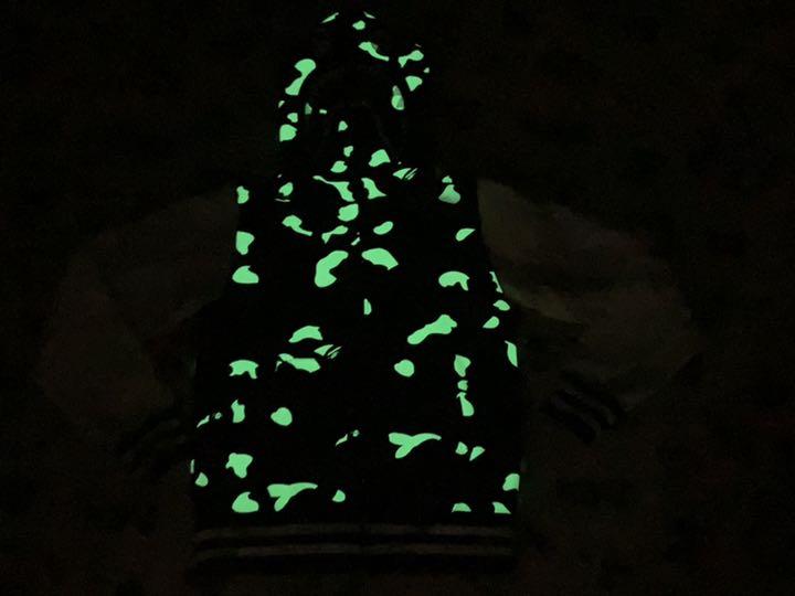 超激得好評 美品 シャーク パーカー M kaws 7DoBI-m58589762617 蓄光 APE city camo 超歓迎即納