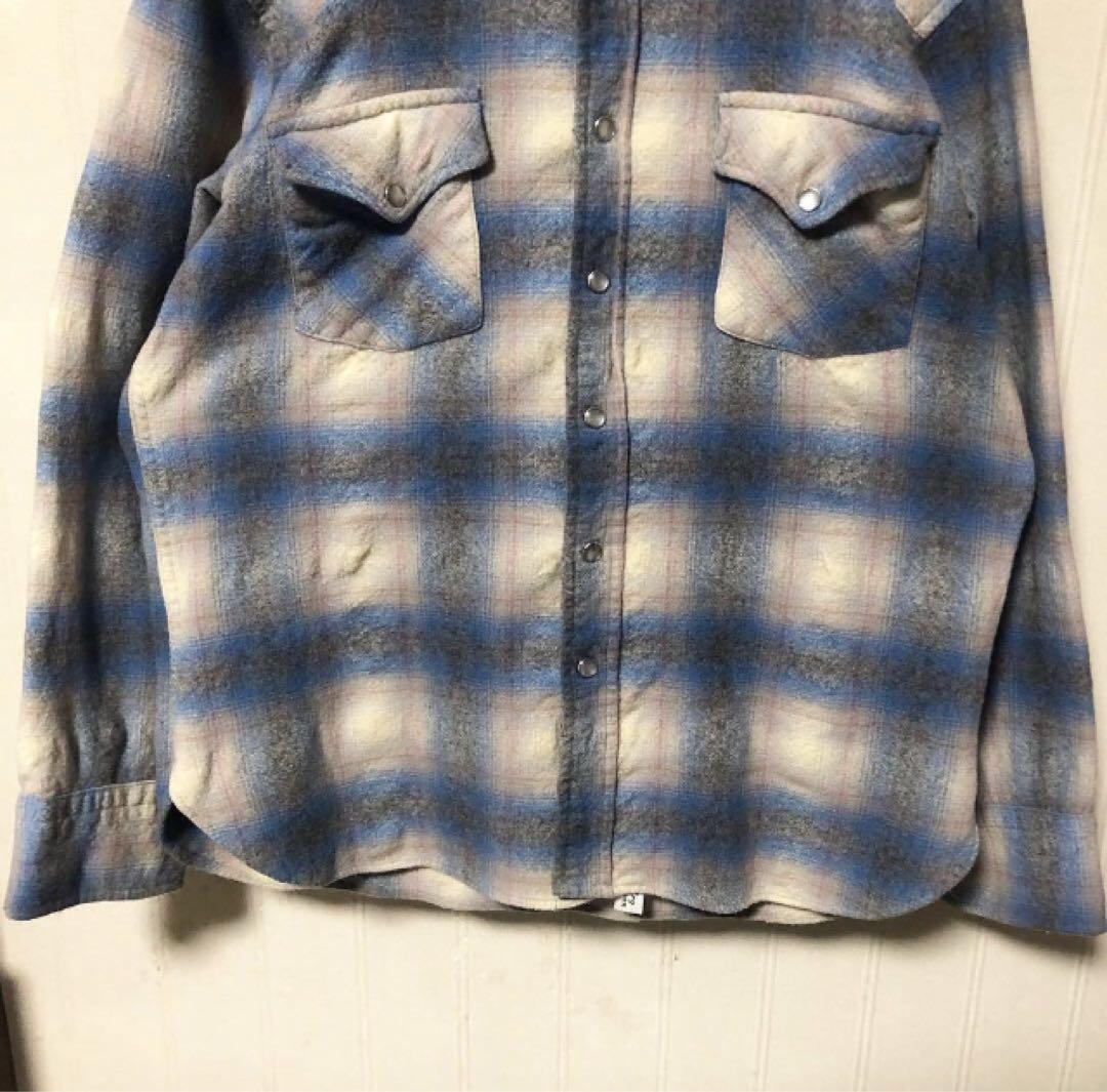 希少❗️USA製 70s ペンドルトン オンブレチェック ウエスタンシャツ L