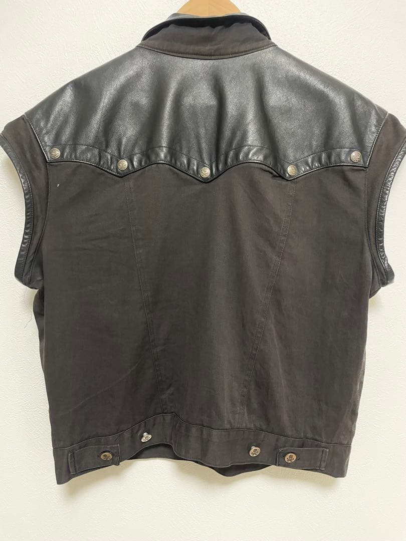 LA ROCKA! ラロッカ スリーブレス BAT LEATHER 80s LA ROCKA! ラロッカ スリーブレス BAT LEATHER 80s