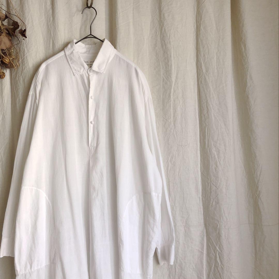 Khadi and Co カディアンドコー 白 ワイド ロングワンピース M 画像2