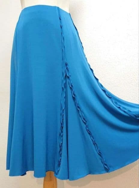 チャコット 社交ダンス スカート エメラルドグリーン M モダン 衣装Chacott