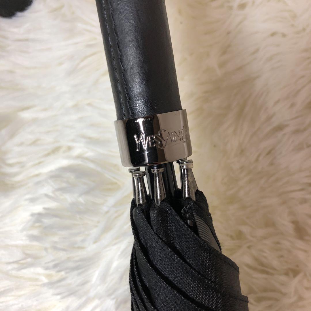 ✨美品✨　イヴサンローラン　YVES SAINT LAURENT　長傘　ブラック