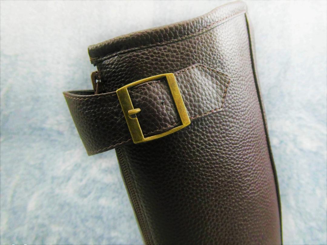 特攻ブーツ　２７．５ｃｍ　茶　/　斜め　カット