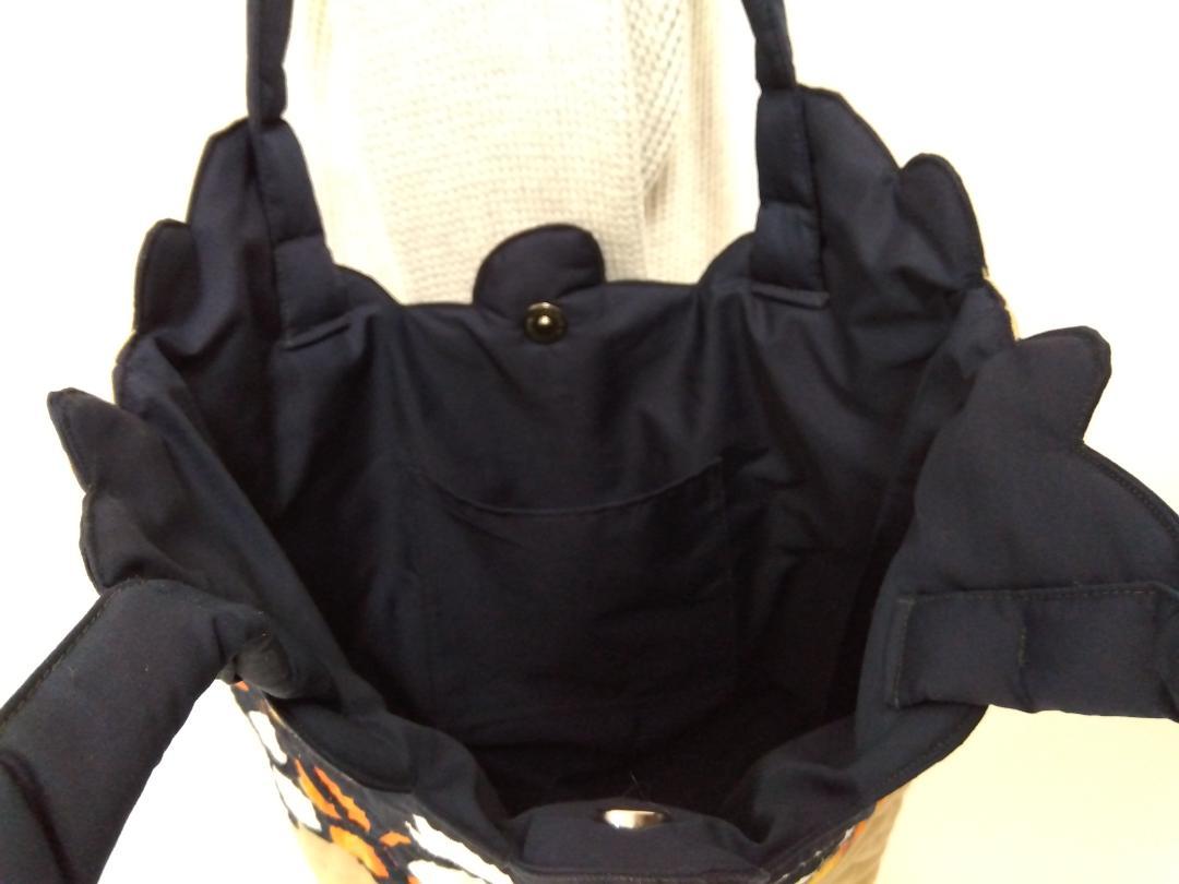 ハワイアンキルト　ハンドメイド　プルメリアトートバッグ