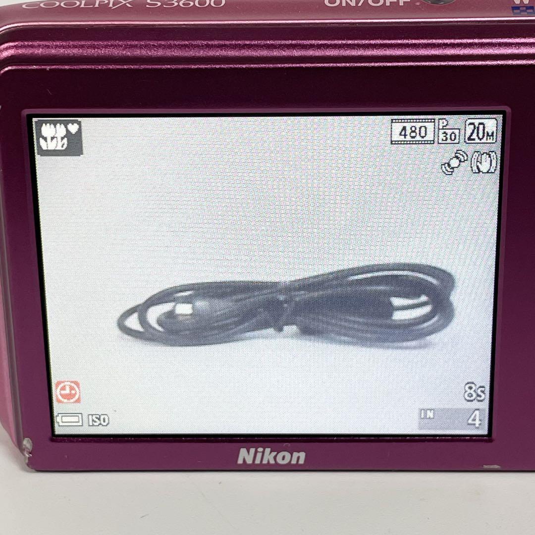 ニコンNikon COOLPIX S3600 ピンク コンデジ