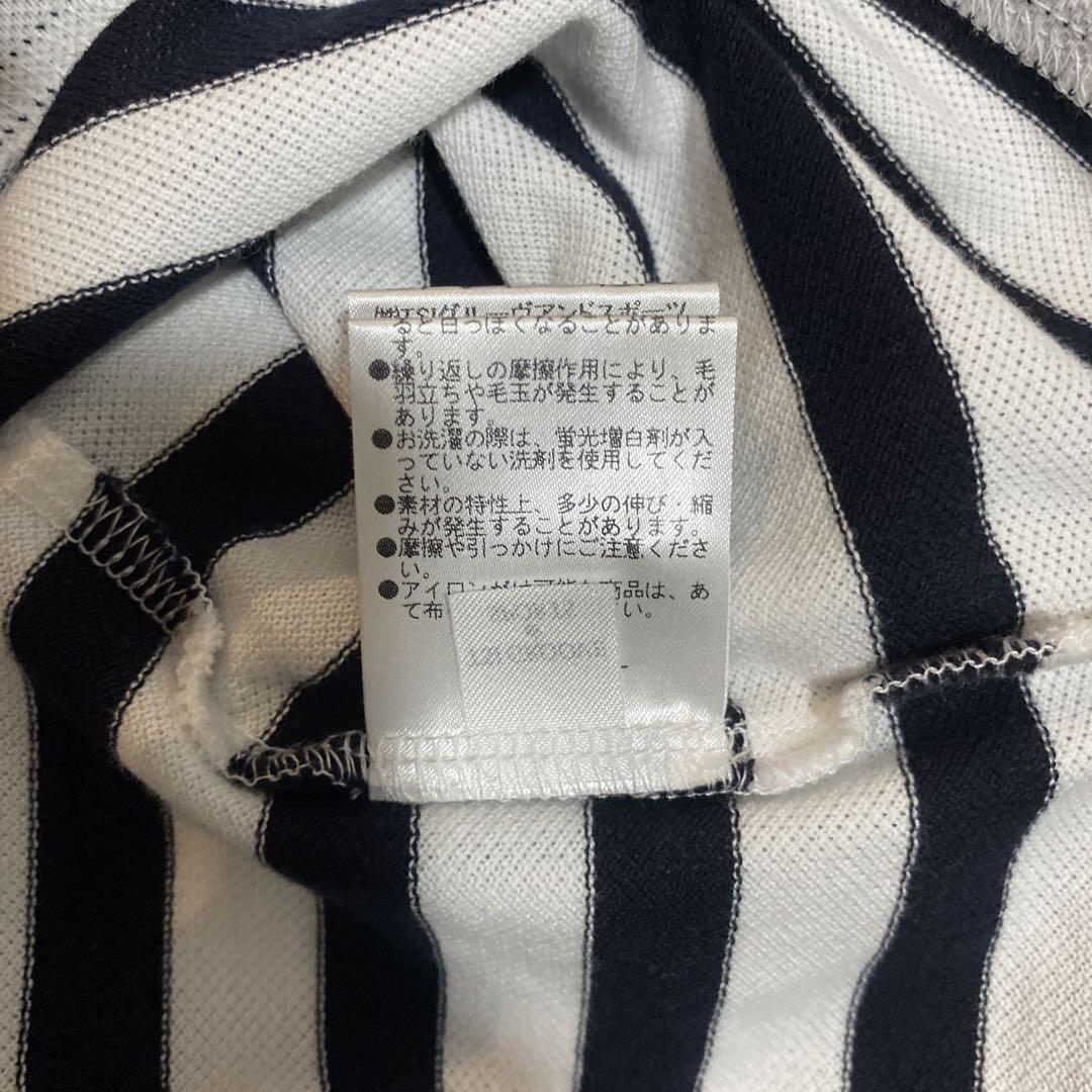 美品♡パーリーゲイツ♡ポロシャツ♡ボーダー♡リボン♡ネイビー