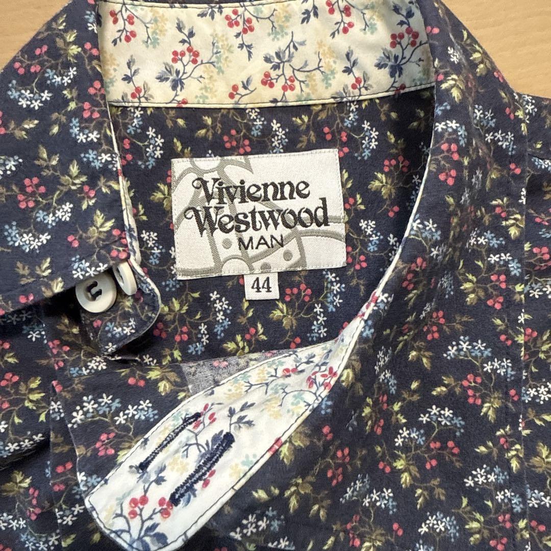 激レア】Vivienne Westwood 半袖シャツ アシンメトリー 胸刺繍