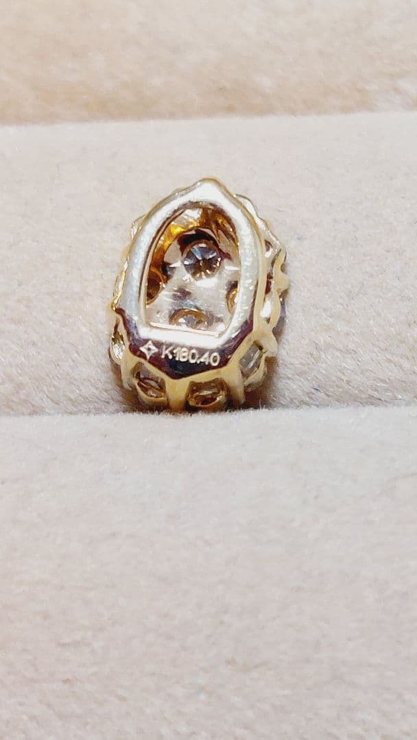 珍しいデザイン!GSTV K18綺麗ダイヤ0.4ペンダントトップ 珍しいデザイン!GSTV K18綺麗ダイヤ0.4ペンダントトップ