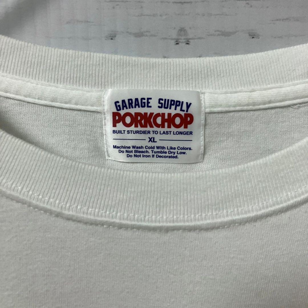 2【希少XL】ポークチョップガレージサプライ☆ビックロゴ Tシャツ☆美品662