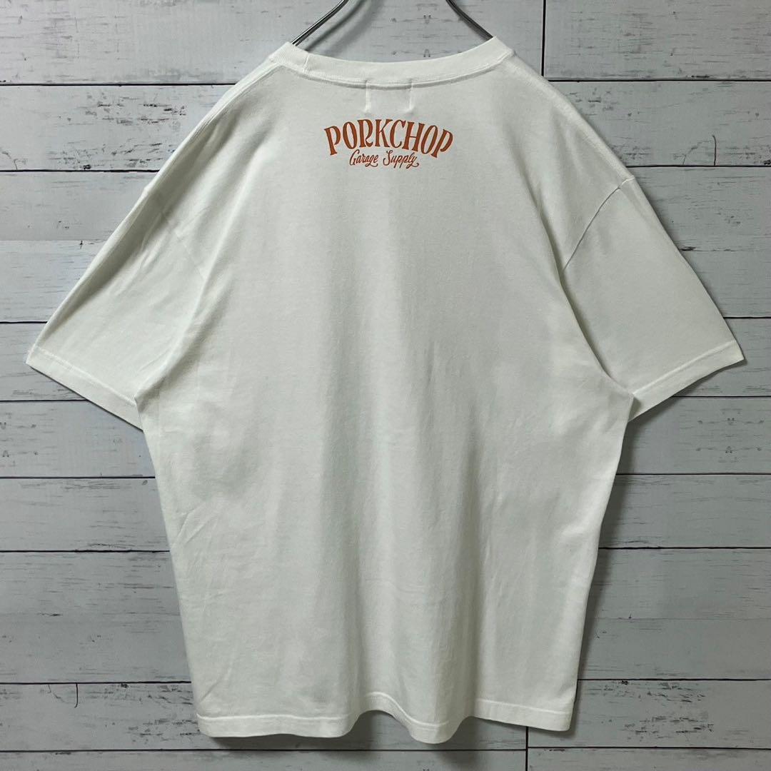 2【希少XL】ポークチョップガレージサプライ☆ビックロゴ Tシャツ☆美品662