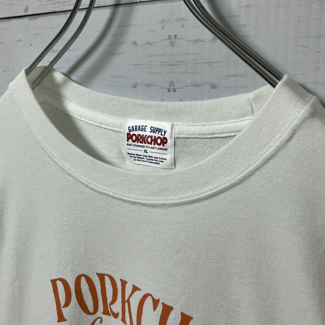2【希少XL】ポークチョップガレージサプライ☆ビックロゴ Tシャツ☆美品662