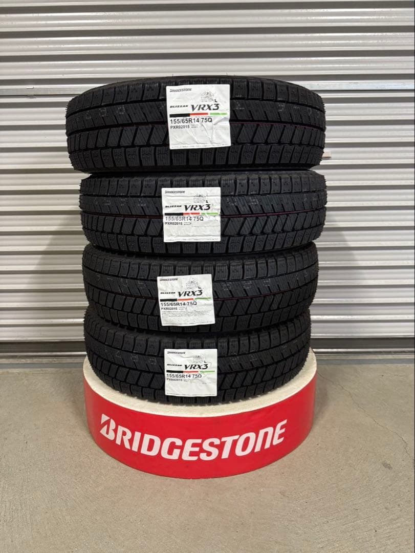 ブリヂストンスタッドレス155 65R14VRX3❗️新品　4本SET‼️お買得品☆