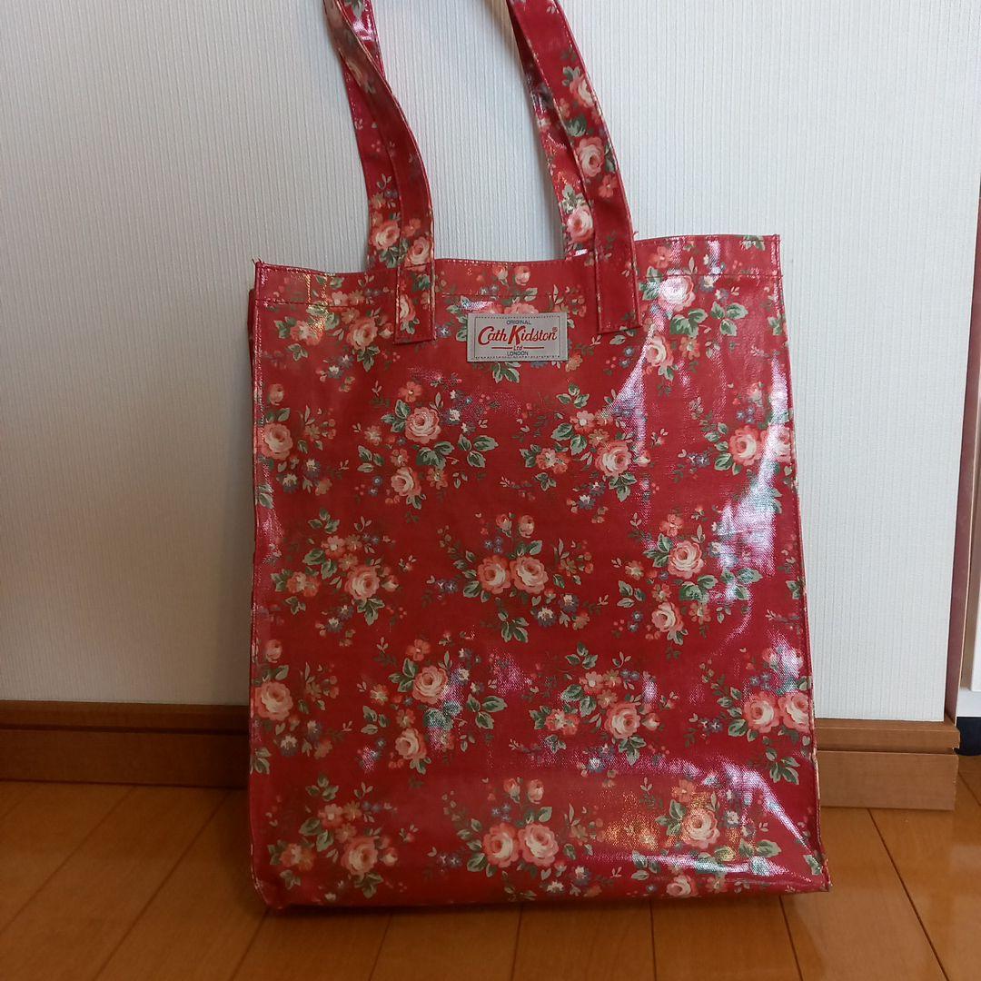 Cath Kidston キャスキッドソン トートバッグ レッド 花柄 美品