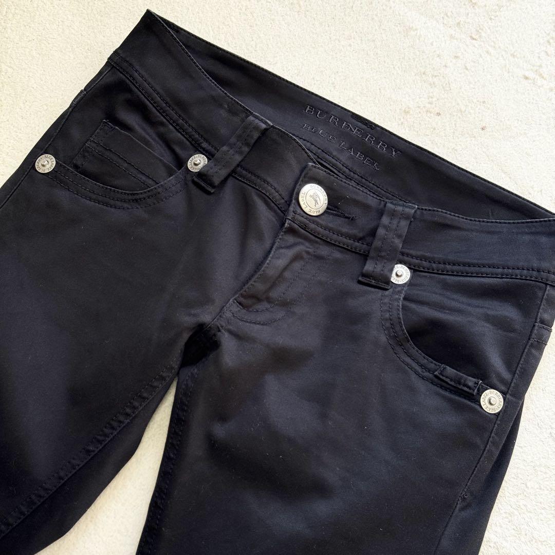 バーバリーブルーレーベル BURBERRY BLUE LABEL ブラックパンツ